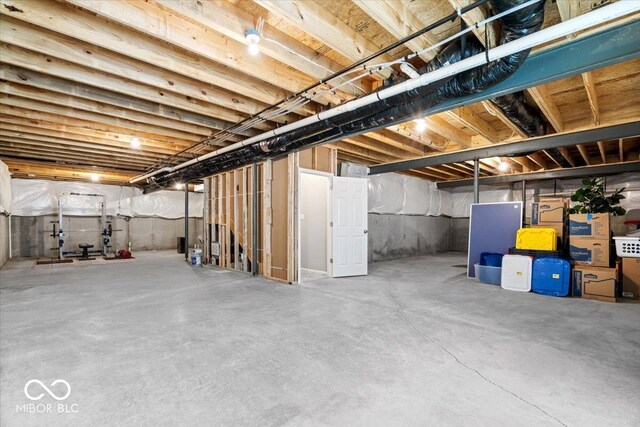 4253 Ironclad Dr, Bargersville, IN 46106 - view of unfinished below grade area