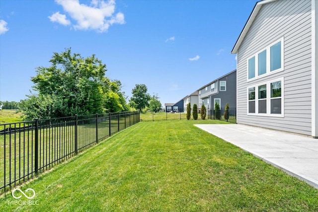 4253 Ironclad Dr, Bargersville, IN 46106 - fenced backyard featuring a patio area