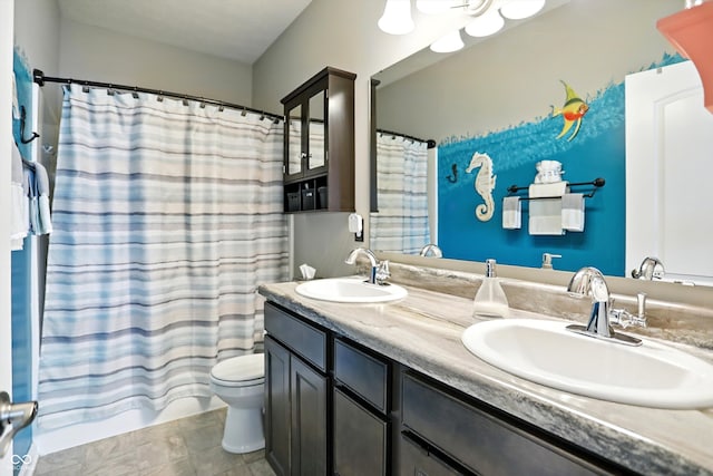 6315 Emerald Field Way, Indianapolis, IN 46221 - bathroom featuring toilet and double vanity