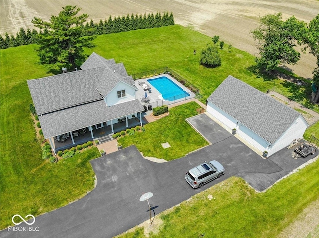 7728 W 200 S, New Palestine, IN 46163 - view from above of property featuring a pool area