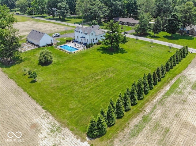 7728 W 200 S, New Palestine, IN 46163 - view from above of property featuring a pool