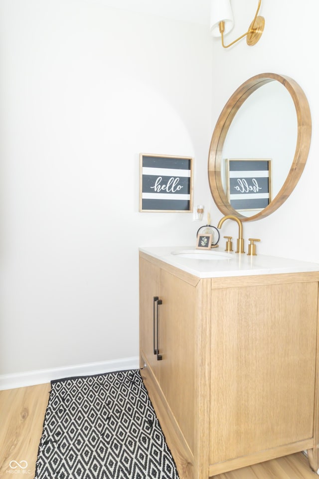 8429 Catamaran Dr, Indianapolis, IN 46236 - bathroom with vanity and baseboards