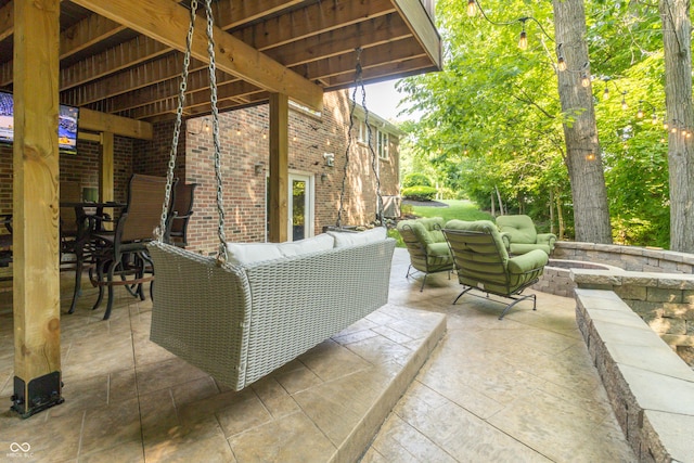 8429 Catamaran Dr, Indianapolis, IN 46236 - view of patio / terrace with an outdoor living space