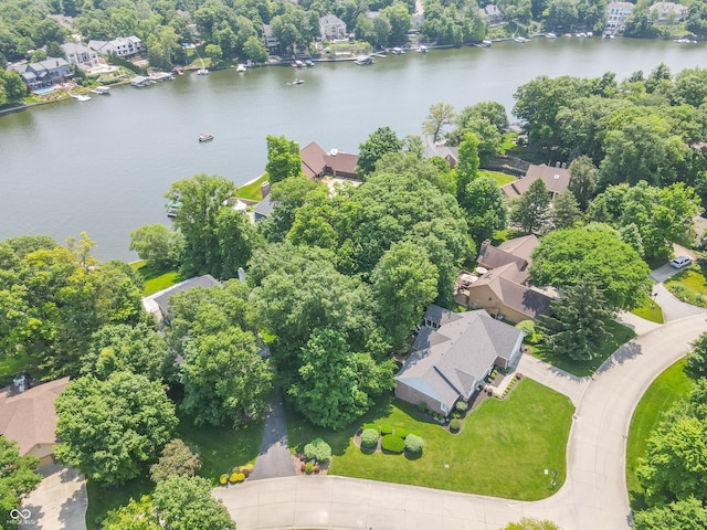 8429 Catamaran Dr, Indianapolis, IN 46236 - aerial perspective of suburban area featuring a nearby body of water