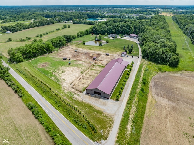 3330 Hursh Rd, Fort Wayne, IN 46845 - overview of rural landscape featuring a large body of water