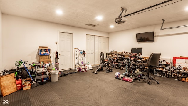 8116 Harshaw Dr, Indianapolis, IN 46239 - garage with a garage door opener