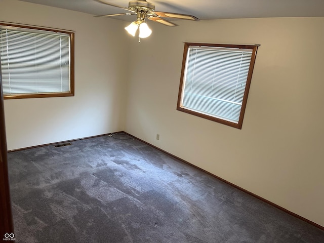 737 Howard St, Shelbyville, IN 46176 - carpeted spare room featuring ceiling fan and baseboards
