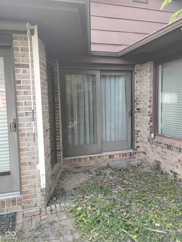 721 Maplewood Ave, Anderson, IN 46012 - view of exterior entry with brick siding