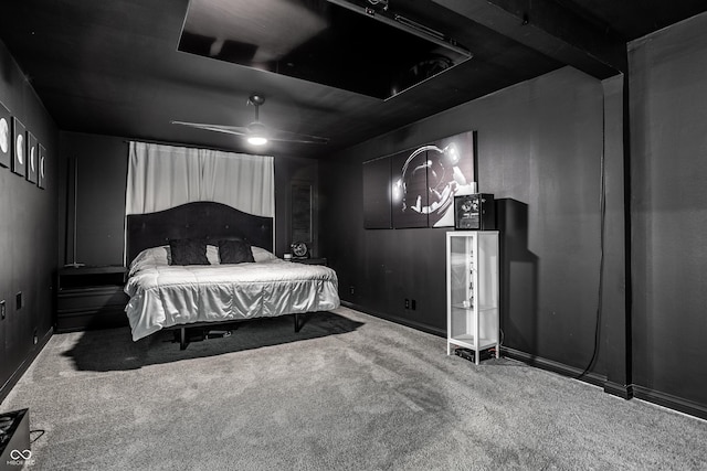 6164 Afton Crst, Indianapolis, IN 46220 - carpeted bedroom with a ceiling fan and baseboards