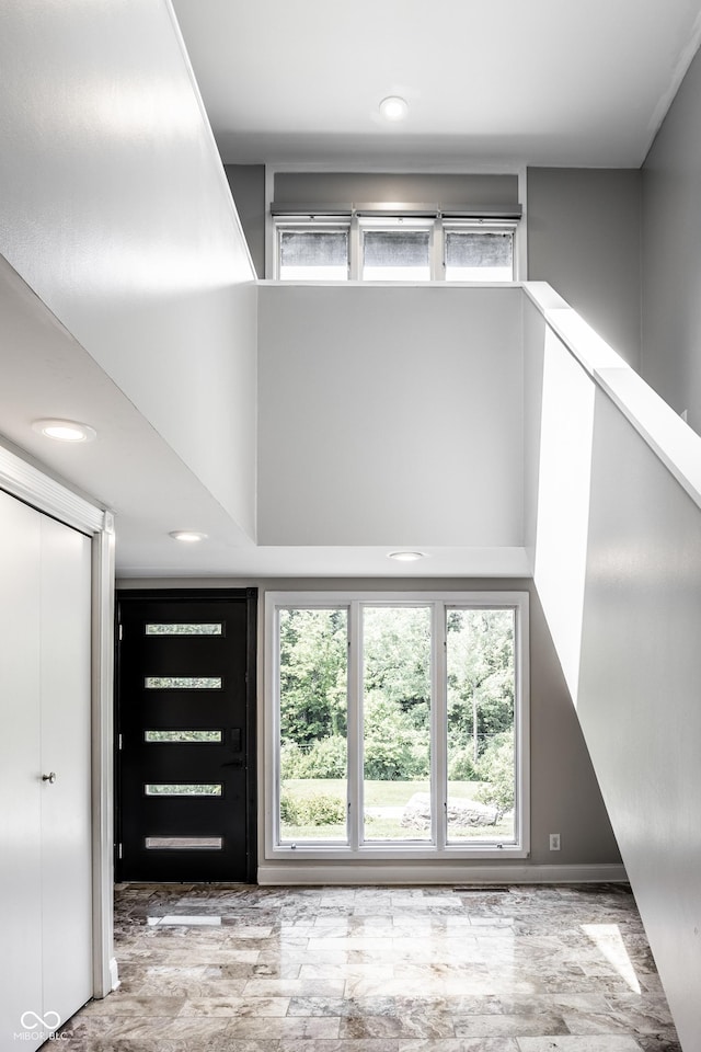 6164 Afton Crst, Indianapolis, IN 46220 - foyer entrance featuring recessed lighting