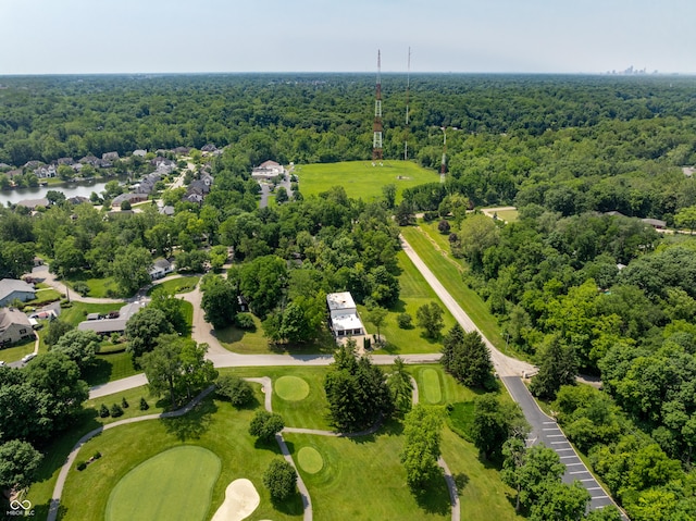 6164 Afton Crst, Indianapolis, IN 46220 - drone / aerial view of a nearby body of water and a golf course