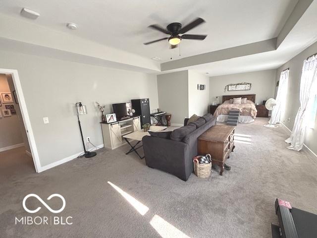 520 Ferndale Ln, Danville, IN 46122 - carpeted bedroom with baseboards and a ceiling fan