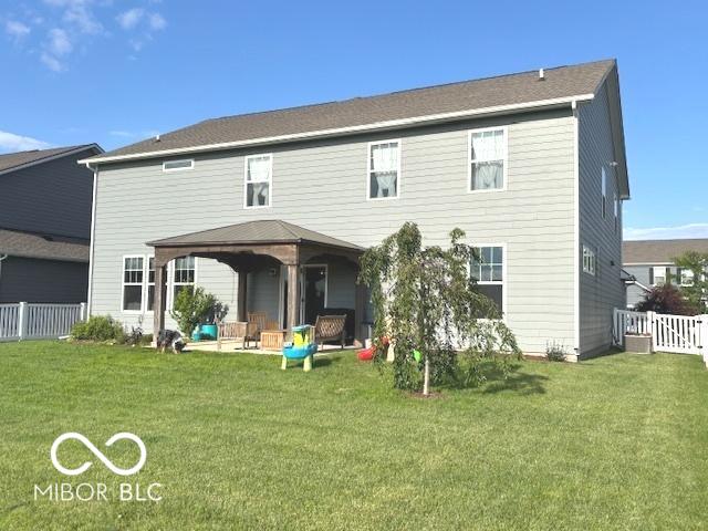 520 Ferndale Ln, Danville, IN 46122 - rear view of house featuring a gazebo and a patio area
