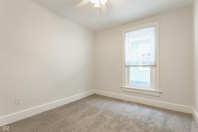 525 Orange St, Indianapolis, IN 46203 - unfurnished room featuring light carpet and ceiling fan