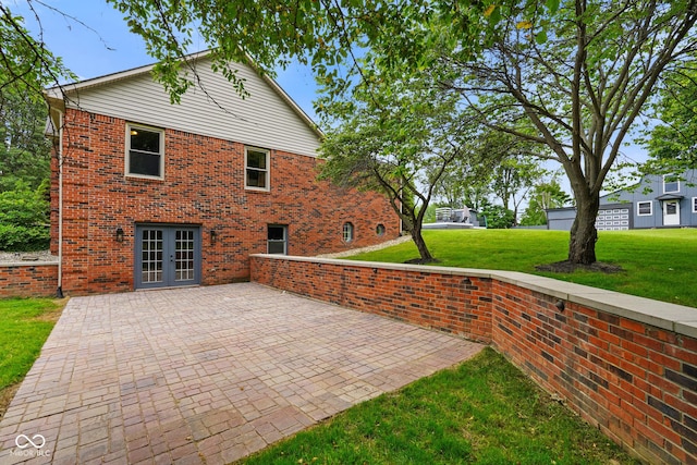 12196 N Beth Ann Dr, Camby, IN 46113 - view of patio / terrace with french doors