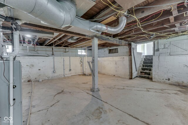 2245 N Ritter Ave, Indianapolis, IN 46218 - below grade area featuring stairs