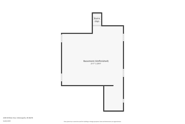 2245 N Ritter Ave, Indianapolis, IN 46218 - view of home floor plan