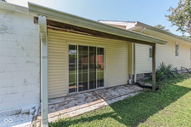 2245 N Ritter Ave, Indianapolis, IN 46218 - view of exterior entry featuring concrete block siding