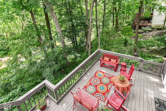 9825 Covington Blvd, Fishers, IN 46037 - view of wooden deck