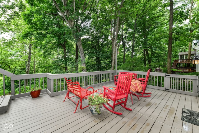9825 Covington Blvd, Fishers, IN 46037 - view of wooden terrace