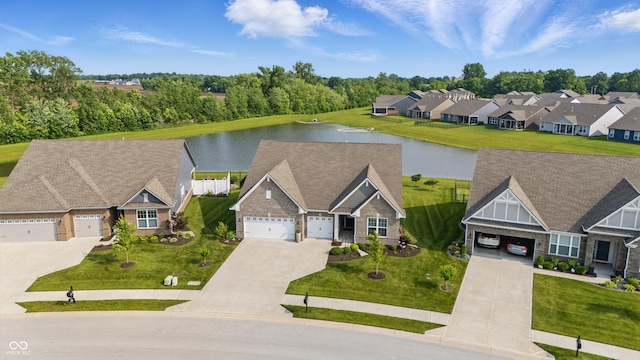 3839 Albert Ln, Bargersville, IN 46106 - aerial view of residential area with a nearby body of water