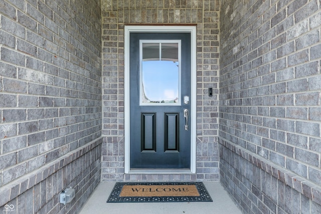 3839 Albert Ln, Bargersville, IN 46106 - entrance to property with brick siding