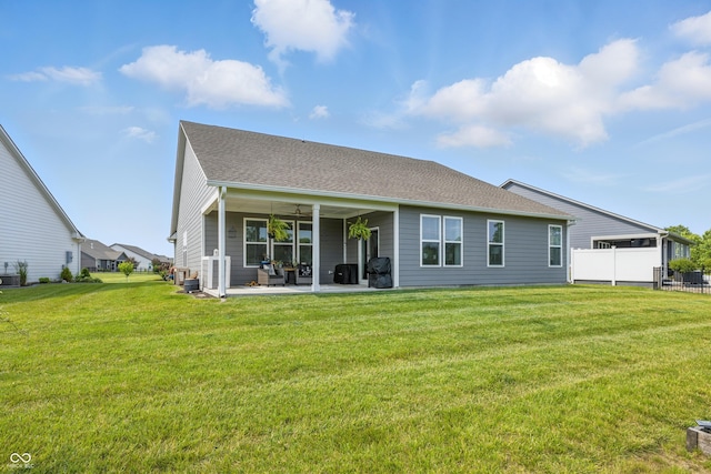 3839 Albert Ln, Bargersville, IN 46106 - back of property with a patio area and roof with shingles