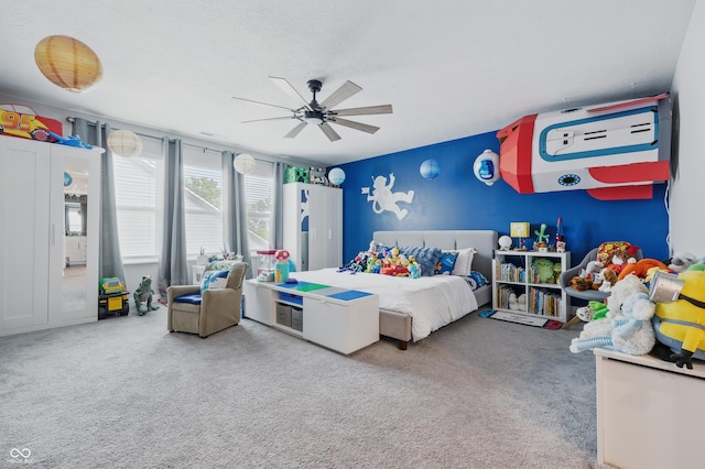 3839 Albert Ln, Bargersville, IN 46106 - bedroom with carpet and a ceiling fan