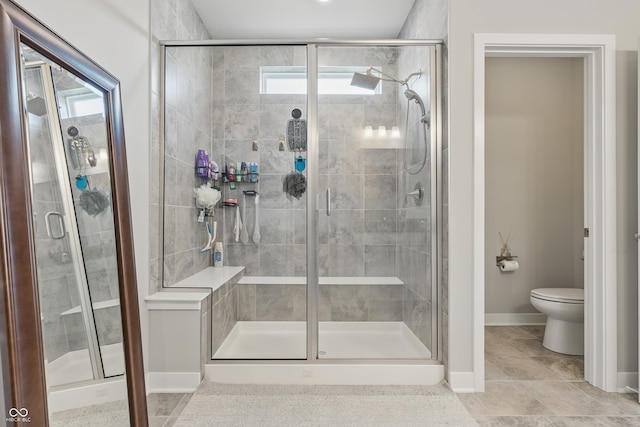3839 Albert Ln, Bargersville, IN 46106 - bathroom featuring a shower stall and tile patterned floors