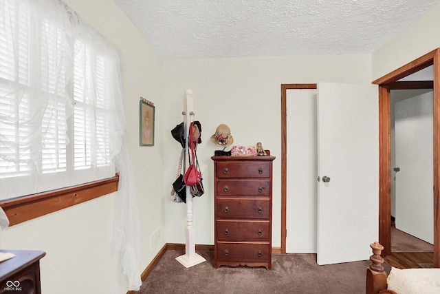 4770 Willow Rd, Zionsville, IN 46077 - bedroom featuring carpet flooring and a textured ceiling