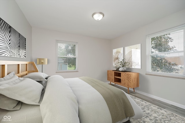 91 N Raceway Rd, Indianapolis, IN 46234 - bedroom featuring multiple windows and wood finished floors