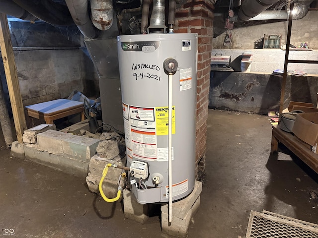 1809 E 13th St, Muncie, IN 47302 - utility room with water heater