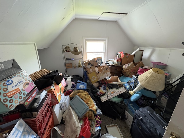 1809 E 13th St, Muncie, IN 47302 - additional living space featuring lofted ceiling and carpet flooring