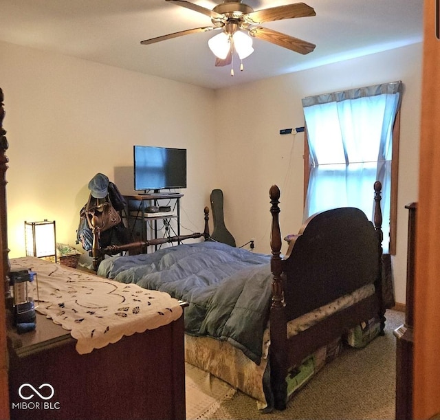 1674 W Independence St, Greensburg, IN 47240 - carpeted bedroom with ceiling fan