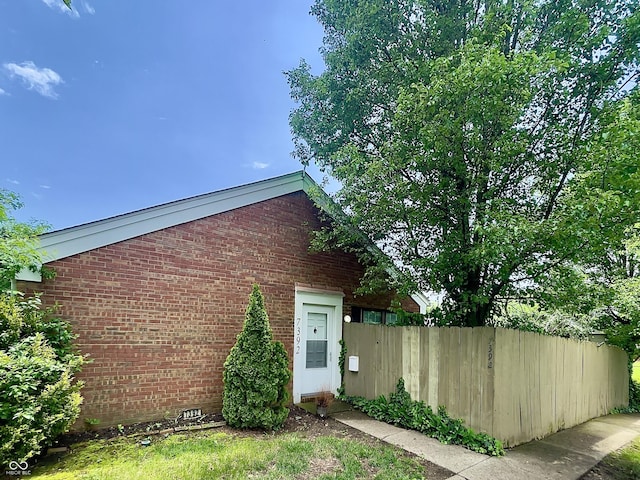 7392 S Meridian St, Indianapolis, IN 46217 - view of home's exterior with brick siding