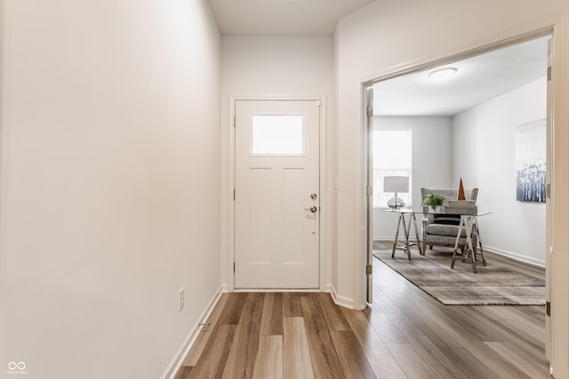 6537 Seabiscuit Rd, Whitestown, IN 46075 - foyer with wood finished floors and baseboards
