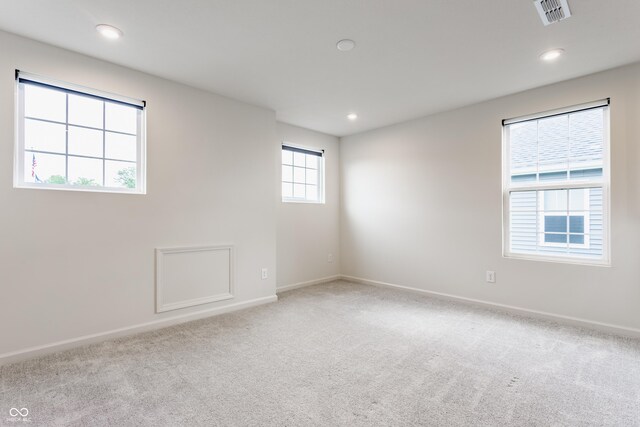 6537 Seabiscuit Rd, Whitestown, IN 46075 - spare room with carpet floors and recessed lighting