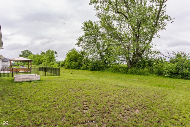 6537 Seabiscuit Rd, Whitestown, IN 46075 - view of yard with a gazebo