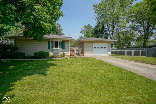 1524 Northcrest Dr, Anderson, IN 46012 - view of front of property featuring concrete driveway and a detached garage