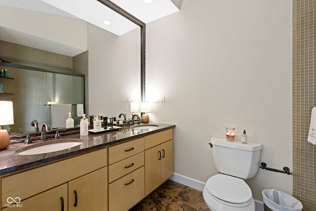 17320 Joliet Rd, Westfield, IN 46074 - bathroom with double vanity and a tile shower