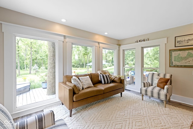 17320 Joliet Rd, Westfield, IN 46074 - living area with wood finished floors and recessed lighting