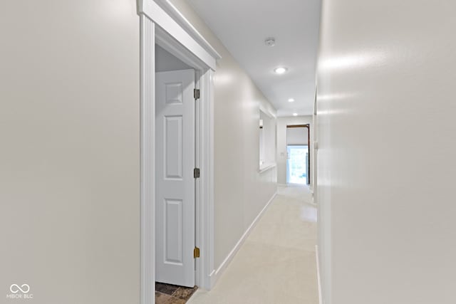 17320 Joliet Rd, Westfield, IN 46074 - hallway featuring recessed lighting and light carpet
