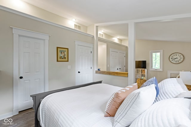 17320 Joliet Rd, Westfield, IN 46074 - bedroom with dark wood-style flooring