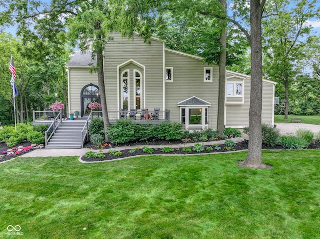 17320 Joliet Rd, Westfield, IN 46074 - view of front of property with a front lawn and stairs