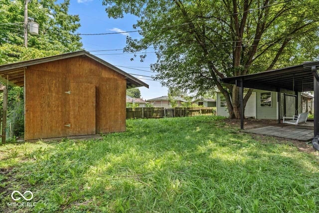 3529 Hunt St, Plainfield, IN 46168 - view of yard with a storage unit