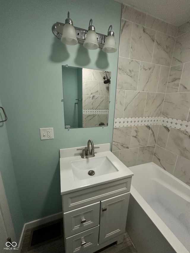 4715 Normal Ave, Indianapolis, IN 46226 - full bath featuring vanity and washtub / shower combination