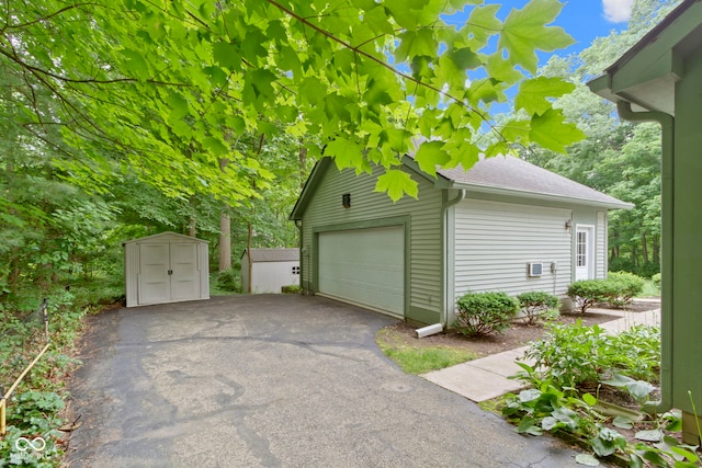10808 Greenbriar Dr, Fishers, IN 46037 - detached garage with a storage unit