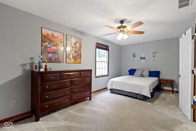 10808 Greenbriar Dr, Fishers, IN 46037 - bedroom featuring light colored carpet and ceiling fan