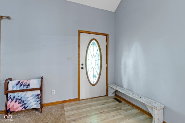 10808 Greenbriar Dr, Fishers, IN 46037 - foyer with wood finished floors and vaulted ceiling