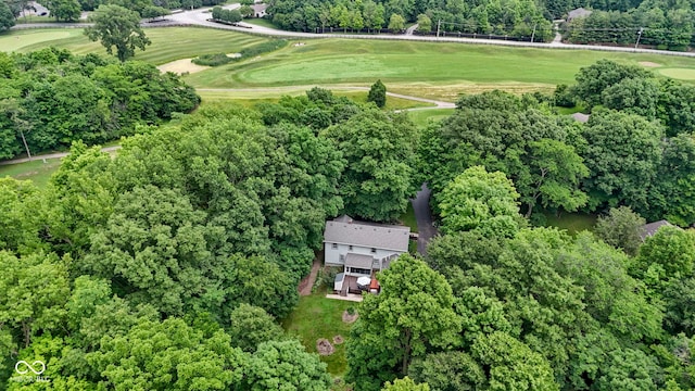 10808 Greenbriar Dr, Fishers, IN 46037 - aerial view of property's location featuring a golf club and a tree filled landscape